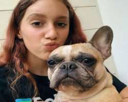 The star has adopted a dog who serves as her best companion when she is bored in her house.